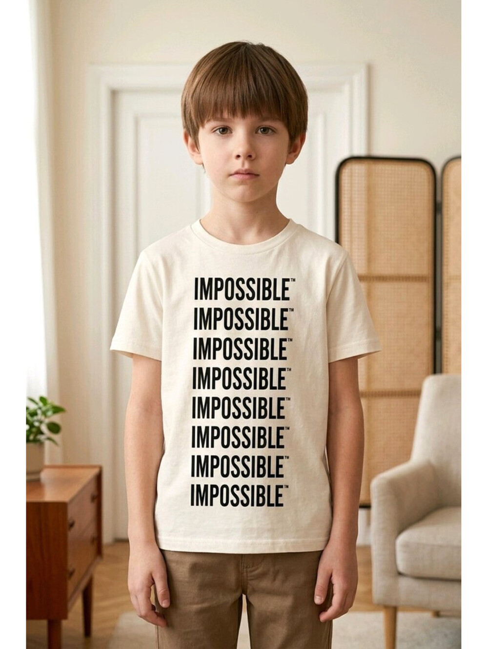 'Impossible' Kids Graphic T-Shirt sz Small